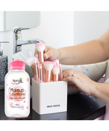 Norate Makeup Brush Cleaner Solution - Gentle Formula for Makeup Brushes, Sponges, and Powder Puffs - 4.4 FL.OZ - Buy Online on SooperMarket.com