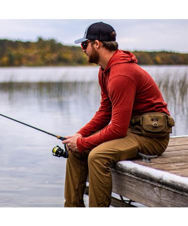 Piscifun Adjustable Waist Fishing Tackle Bag | Portable Water-Resistant Fanny Pack | Multi-function Outdoor Fly Fishing Storage | Small Bag in Khaki - Buy Online on SooperMarket.com