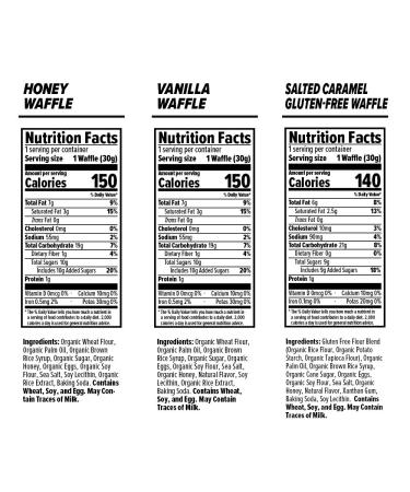 Honey Stinger Organic Waffle Variety Pack - Honey, Vanilla, Salted Caramel | Energy Stroopwafel for Exercise | Sports Nutrition for Pre & Post Workout | Home & Gym | 4 Units x 1.06oz - Buy Online on SooperMarket.com