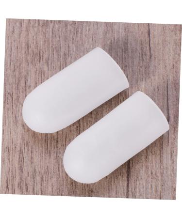 White Gel Toe Protectors - Pair of Eversion Shoe Caps for Blisters & Foot Protection - Buy Online on SooperMarket.com