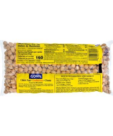 Goya Chick Peas Garbanzo Beans Dry 1lb- Premium Quality, Versatile Legume for Soups, Salads & More - Buy Online on SooperMarket.com