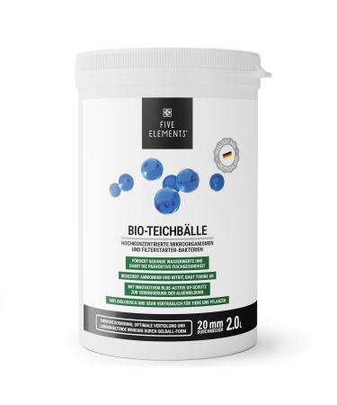 Five Elements Bio-Teichballen |2.0 L |Filter starter bacteria |Microorganisms for optimal pond water quality |Natural pond care product