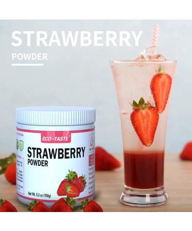 Organic Strawberry Powder - 5.3oz (150g) Freeze Dried Fruit Powder - Buy Online on SooperMarket.com