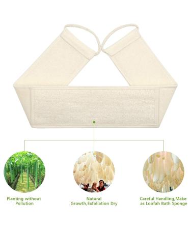 Exfoliating Loofah Back Scrubber for Bath | Long Shower Luffa Sponge with Soap Pocket | Natural Body Scratcher for Men & Women - Buy Online on SooperMarket.com