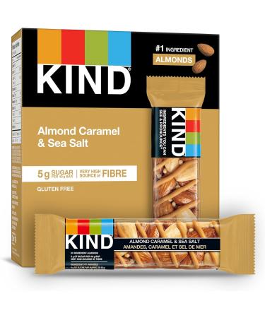KIND Bars Nuts Sea Salt & Dark Chocolate Gluten Free Low Sugar 40 Grams 12 Count & Fruit & Nut Caramel Almond Sea Salt Gluten Free Low Sugar 1.4 Ounce 5 Count - Buy Online on SooperMarket.com