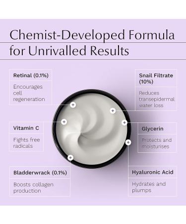 Snail Filter Collagen Face Cream for Women | Anti Aging Moisturizer with Retinal | Reduce Fine Lines & Wrinkles - Buy Online on SooperMarket.com