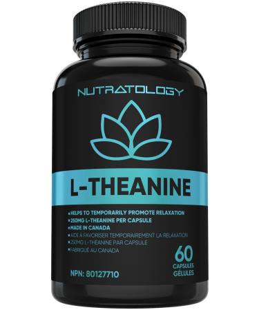 L-Theanine 250MG Capsules - For Stress Management & Relaxation - Promotes Focus Alertness & Clarity - L Theanine Supplement for Stress Relief - 250 mg per capsule - 60 Capsules 60 count (Pack of 1)