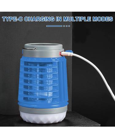 Electric Mosquito Killer Lamp Mosquito Zapper Mosquito Lamp Electric Fly Killer Mosquito Trap Illumination Waterproof Portable(Color:Blue) - Buy Online on SooperMarket.com