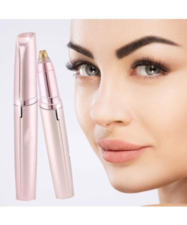 Portable USB Rechargeable Eyebrow Hair Remover - Facial Hair Remover with Light & 3D Arc Cutter Head for Labial Facial & Ear Use - Ideal for Precision Grooming - Buy Online on SooperMarket.com