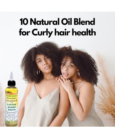 Rosemary Hair Growth Oil - Biotin & Panthenol for Curly & Coily Hair | Reduce Hair Loss & Strengthen Weak Hair - Buy Online on SooperMarket.com