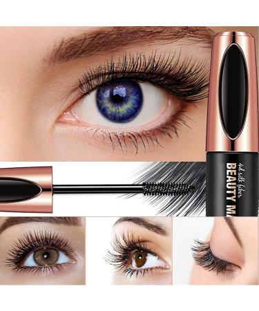4D Silk Fiber Mascara | Extra Long Lash Extensions & Volume | Waterproof Durable Eye Makeup - Buy Online on SooperMarket.com
