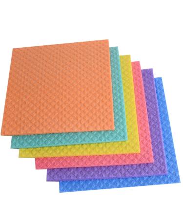 Cellulose Sponge Kitchen Absorbent Dish-Washing Sponge scouring pad Kitchen Cleaning rag Kitchen Dish Towel Green Purple Red Yellow