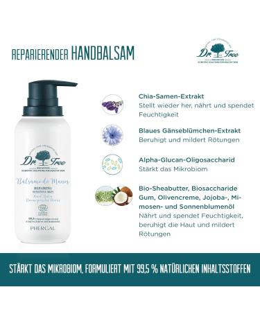 Dr.Tree Repair Hand Balm - 200ml | Intense Moisture & Protection for Sensitive Skin | 99.5% Natural Ingredients - Buy Online on SooperMarket.com