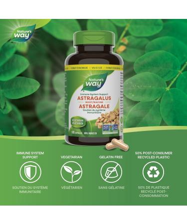 Nature's Way Astragalus Root Iummune System Support Value Size 180 Vegetarian Capsules 180 count (Pack of 1) - Buy Online on SooperMarket.com