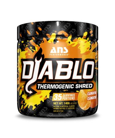 ANS Performance Diablo (35 Servings 4.9 oz) - Energy Powder for Elevated Strength & Stamina - With Added Kinetq Garcinia L Carnitine - Thermogenic Formula - Delicious Flavours (Clementine)