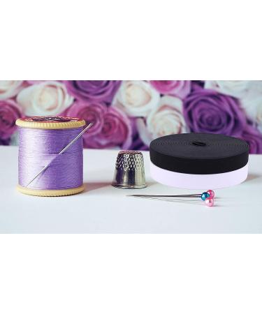 XKDOUS 1 Inch White Knit Elastic Band - 14 Yards | High Elasticity for Sewing Waistband & Pants - Buy Online on SooperMarket.com