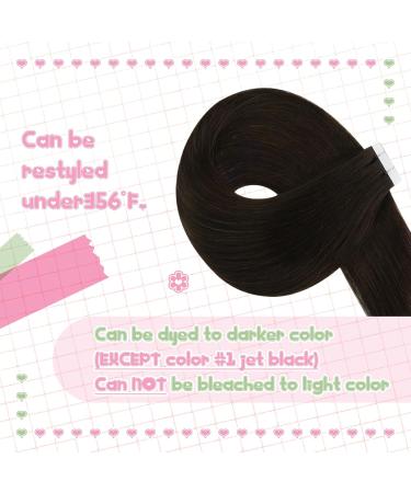 Youngsee Tape in Extensions - Real Brown Hair Extensions 55cm Remy Hair 50g 20 Pcs #2 - Shop High-Quality Tape Extensions Internationally - Buy Online on SooperMarket.com
