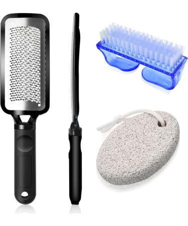 Professional Pedicure Kit Stainless Steel Heel Scraper for Women Feet Care Foot Pumice Stone for Feet Hard Skin Remover in Shower Pumice Stone and Brush for Feet Callus Removal at Home/Salon - Buy Online on SooperMarket.com