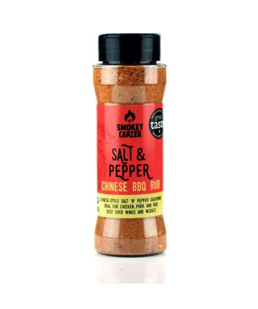 Salt N Pepper Chinese BBQ Rub Shaker | The Smokey Carter | Asian Inspired Seasoning | Ideal for Korean BBQ Noodles Wings & More | Create that moorish takeaway flavour at home
