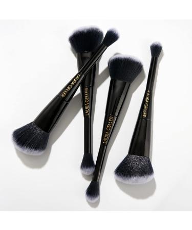 LAURA GELLER NEW YORK Blush-n-Bronze Marbleized 2-in-1 Bronzer Blush Apricot Bronze with Precision Brush - 2 PC Set - Buy Online on SooperMarket.com