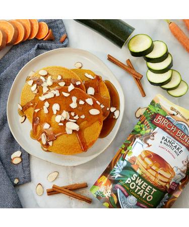Birch Benders Sweet Potato Pancake & Waffle Mix 3 Pack - 36oz | Just-Add-Water, Gluten-Free & Non-GMO - Buy Online on SooperMarket.com