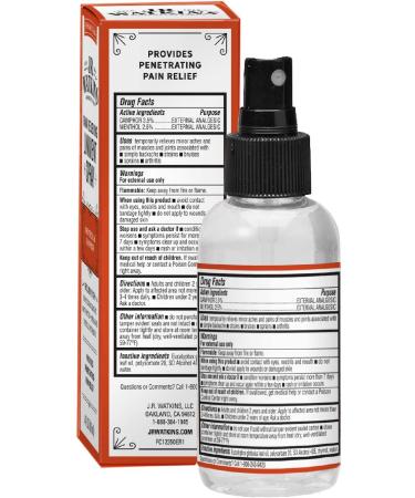 J.R. Watkins Pain Relieving Liniment Spray - Fast Acting Muscle Relief 4 fl oz (Pack of 6) - Buy Online on SooperMarket.com