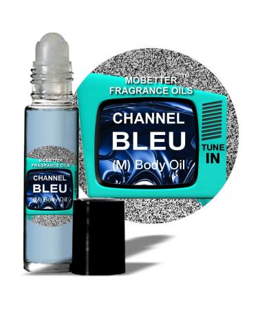 MOBETTER FRAGRANCE OILS Channel Bleu Tune In Cologne Fragrance Body Oil for Men Channel Bleu Tune In 0.33 Fl Oz (Pack of 1)