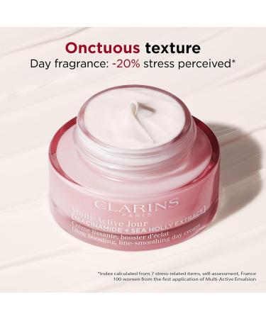 Clarins NEW Multi-Active Day Moisturizer with Niacinamide - Smooth Fine Lines Tighten Pores Even Tone & Texture Boost Glow - All Skin Types 1.7 oz - Buy Online on SooperMarket.com