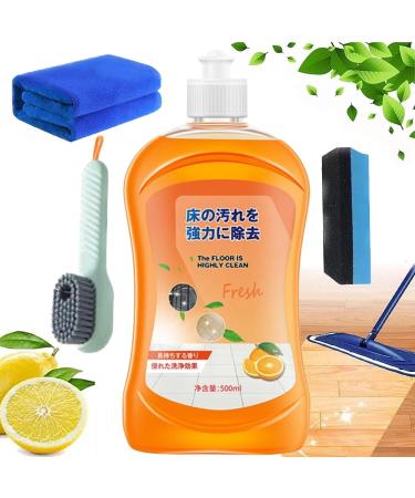 Honifee Floor Cleaner Honifee Cleaning for Bath Tile Honifee Floor Cleaner No Residue Powerful Decontamination Wood Floor Cleaner and Polish Multi Purpose Floor Cleaner (Sweet Orange)