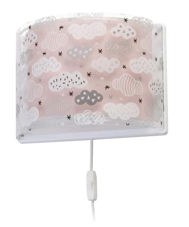 Dalber children's wall lamp children's room children's lamp wall light Clouds Pink children's room lamp 41418S E27