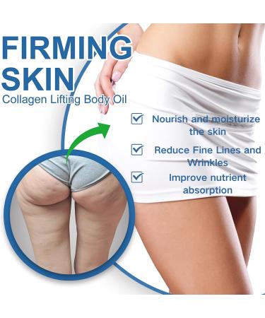 Collagen Lifting Body Oil Vitamin E Oil Body Oil For Women Hydrating Moisturiser Collagen Oil For Skin Tightening Body Curve Nourishing Chest Body Moisturiser For Dry Skin Firming Body Lotion Oil - Buy Online on SooperMarket.com