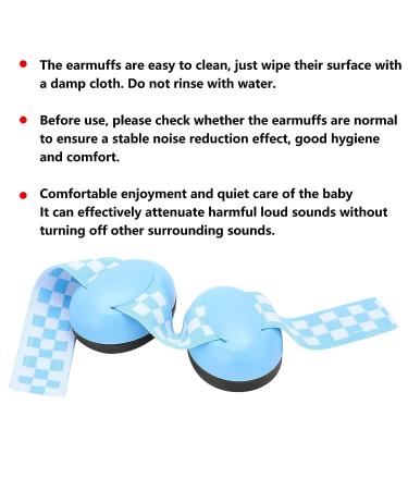 Baby Ear Protection - Comfortable Infant Ear Muffs in Blue | Adjustable Elastic Headband | Prevent Hearing Damage and Improve Sleep - Buy Online on SooperMarket.com