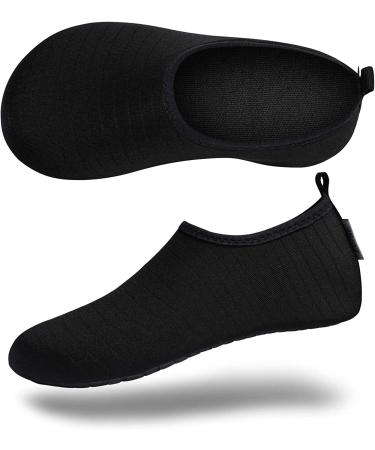 VIFUUR Water Sports Shoes Men Women Quick-Dry Aqua Socks Slip-on - Black - Buy Online on SooperMarket.com