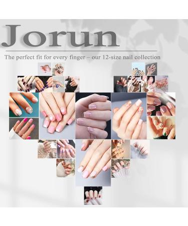 240 PCS Short Square Gel False Nail Tips Extension Kit | Full Cover Soft Gel | 12 Sizes | Nail Salon & DIY - Buy Online on SooperMarket.com