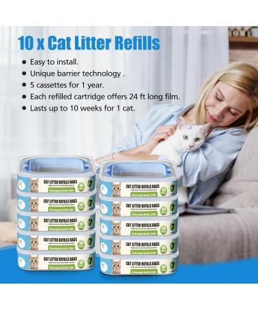 Cat Litter Refills Cartridge Compatible with 1 count (Pack of 10) - Buy Online on SooperMarket.com