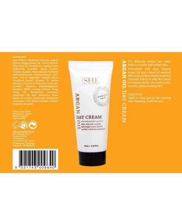 Om She Aromatherapy Argan Oil Day Cream - Revitalize Your Skin with Natural Moisture | International Shipping Available - Buy Online on SooperMarket.com