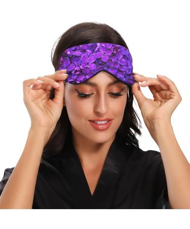 Haskirky Light Blocking Eye Mask for Adults - Adjustable & Comfortable for Travel, Yoga, Meditation - Spring Lilac Purple - Buy Online on SooperMarket.com