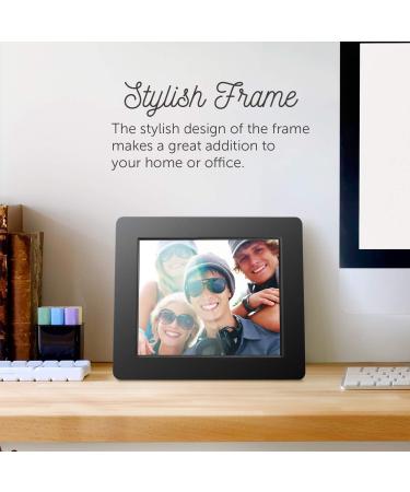 Aluratek 8 Inch LCD Digital Photo Frame - Auto Slideshow, USB/SD/SDHC, Black - Buy Online on SooperMarket.com