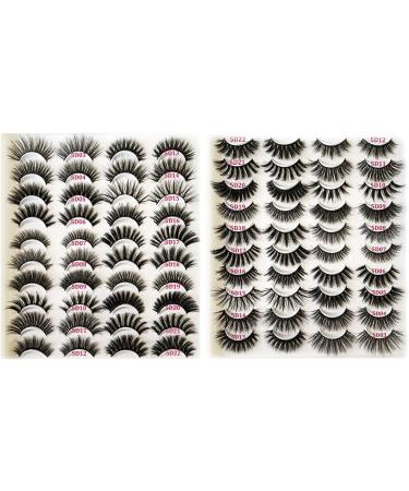 5 Pairs Long Thick Stereo False Eyelashes for 3D False Eyelashes Kit Natural Look Beauty Makeup - Buy Online on SooperMarket.com