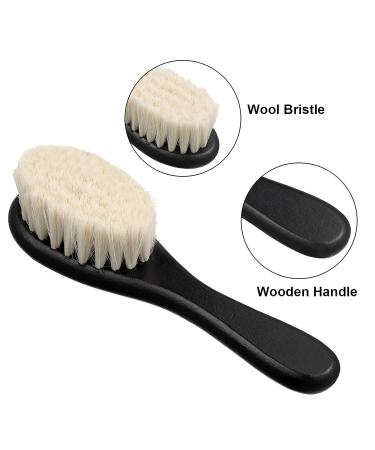 Barber Fade Brush Set - 2 Pieces Soft Beard Brush and Neck Duster with Wooden Handle for Hair Cutting Kits - Buy Online on SooperMarket.com