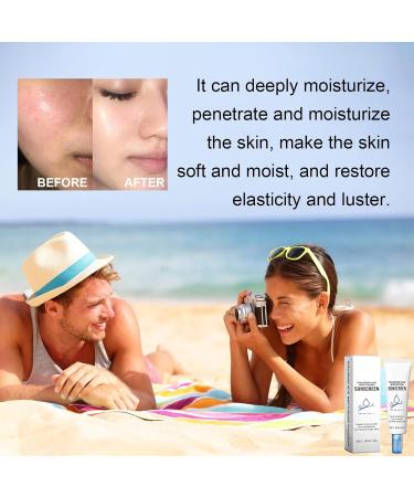 Hyaluronic Acid Sunscreen SPF 50+ PA+++ Sun Cream SPF 50 Face Sunscreen SPF 50 High Protection Face Sun Cream Moisturizing Refreshing Travel Size Sun Cream Against Sunburn Non-Greasy - Buy Online on SooperMarket.com