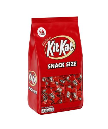 KIT KAT Milk Chocolate Snack Size Wafer Candy Bars, Individually Wrapped, 32.34 oz Bulk Bag (66 Pieces)