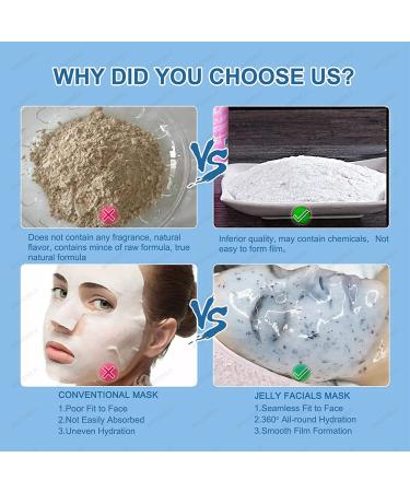 Hydrating Jelly Mask Powder | Professional Peel Off Hydrojelly Mask | Moisturizing & Brightening Formula for Wrinkles & Acne | 23 Fl Oz - Buy Online on SooperMarket.com