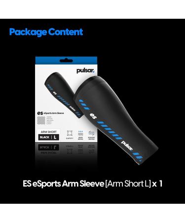 Pulsar eS Arm Sleeve - Black Large | Enhanced Focus Reduced Fatigue & Friction for Ultimate Gaming Performance - International Shipping Available - Buy Online on SooperMarket.com