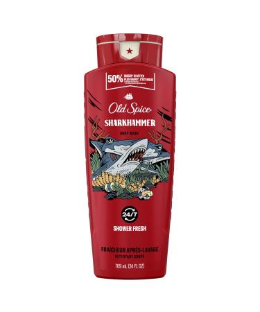 Old Spice Body Wash for Men Sharkhammer Long Lasting Lather 24 OZ (709 mL) Fresh