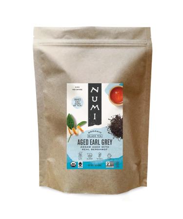 Numi Organic Tea Aged Earl Grey, 16 Ounce Pouch, Loose Leaf Black Tea, 200+ Cups, Packaging May Vary Aged Earl Grey 1 Pound (Pack of 1)