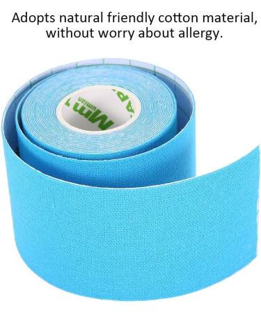 Muscle Tape Bandage Sports Muscle Tape Breathable Waterproof Adhesive Prevent Allergies Cotton for Sports Blue - Buy Online on SooperMarket.com