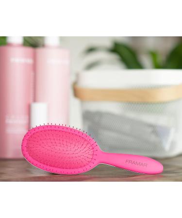 Framar Detangle Hair Brush - Best Wet Hair Detangler for Women & Girls - Curly & Thick Hair - Tangle-Free Pink Brush Set - Buy Online on SooperMarket.com