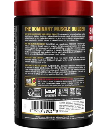 ALLMAX Nutrition Aminocore Bcaa - 8g Bcaas - 100% Pure Branch Chained Amino Acids - Gluten Free 315 gram Pink Lemonade Pink Lemonade 315 g (Pack of 1) 8g Bcaas - Buy Online on SooperMarket.com