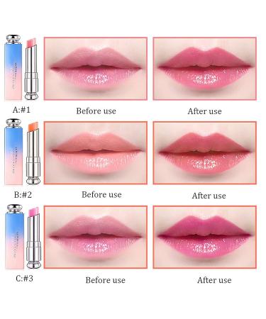 Petansy 3 Colors Jelly Lipstick Set | Moisturizing Color Changing Lip Balm | Long Lasting Formula - Buy Online on SooperMarket.com